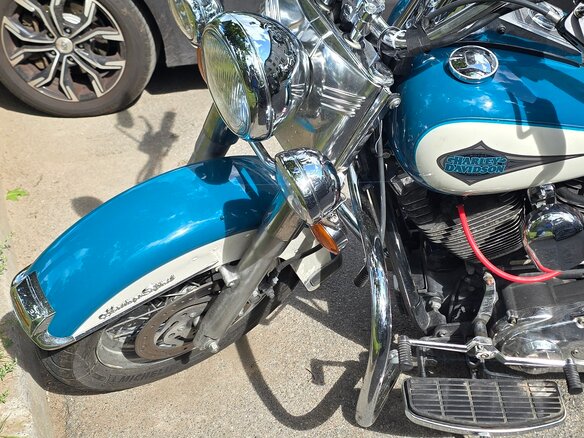2000 Harley-Davidson Heritage, голубой, 590000 рублей - вид 1