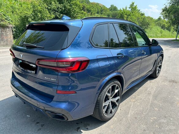 2021 BMW X5 40i IV (G05/G18), синий, 5770000 рублей - вид 3