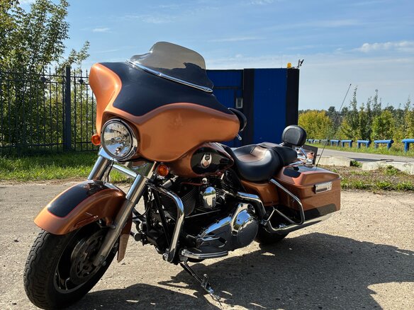 2008 Harley-Davidson Street Glide, оранжевый, 860000 рублей - вид 24