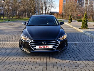 2016 Hyundai Elantra VI (AD), чёрный, 1680000 рублей, вид 1