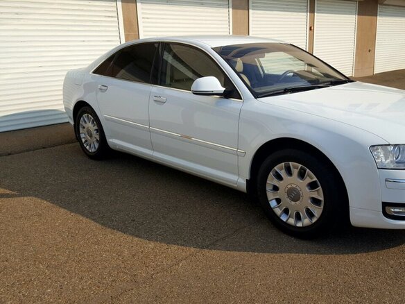 2008 Audi A8 II (D3) Рестайлинг 2, белый - вид 10