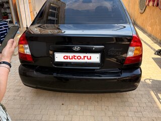 2008 Hyundai Accent ТагАЗ II, чёрный, 425000 рублей, вид 4