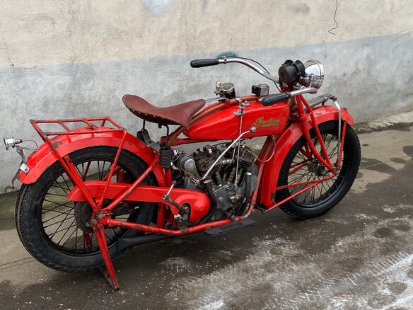 1926 Indian Scout, красный - вид 4