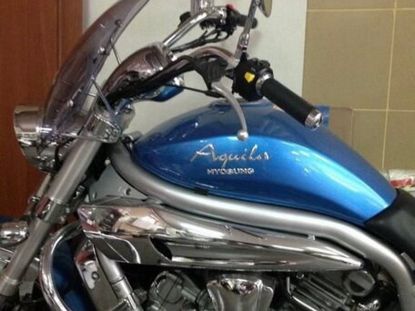 2006 Hyosung Aquila GV650, голубой, 750000 рублей, вид 2