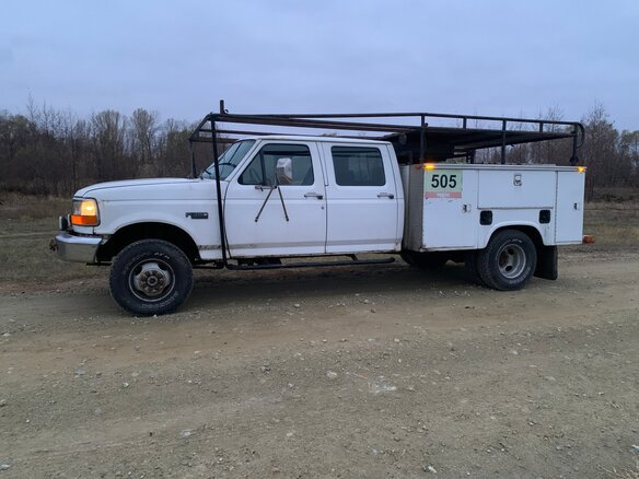 1992 Ford F-350, белый, 1600000 рублей