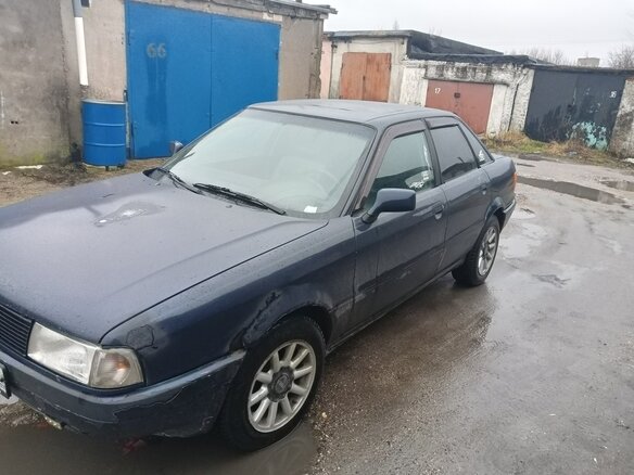 1991 Audi 80 IV (B3), синий, 260000 рублей - вид 13