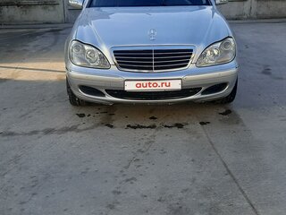 2003 Mercedes-Benz S-Класс 350 Long IV (W220) Рестайлинг, серебристый, 1050000 рублей, вид 1