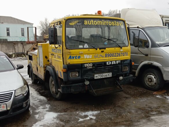 1989 DAF CF 65, жёлтый, 1700000 рублей
