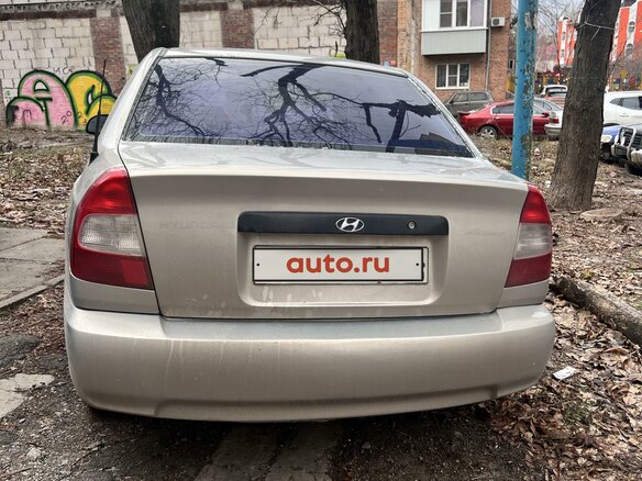 2008 Hyundai Accent ТагАЗ II, бежевый, 537000 рублей - вид 3