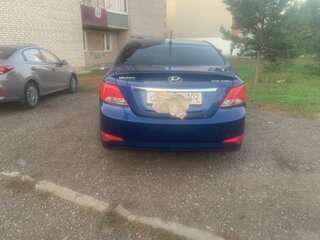 2015 Hyundai Solaris I Рестайлинг, синий, 950000 рублей, вид 4