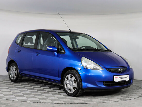 2007 Honda Jazz I Рестайлинг, синий - вид 1