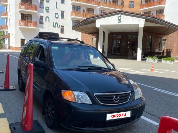 2001 Mazda MPV II (LW), чёрный, 350000 рублей - вид 1