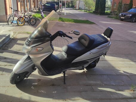 1998 Suzuki Burgman (SkyWave) 400, серебристый, 210000 рублей, вид 1