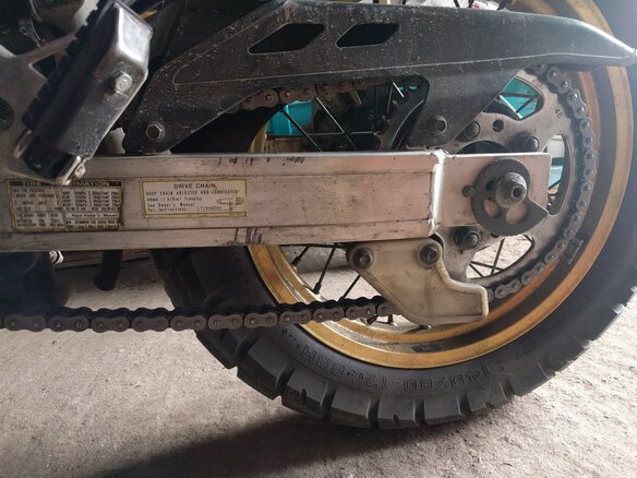 1995 Honda XRV 750 Africa Twin, зелёный - вид 8