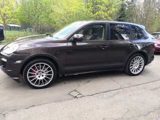 2008 Porsche Cayenne Turbo I Рестайлинг (957), коричневый, 1800000 рублей, вид 5