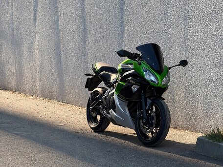 2014 Kawasaki ER-4F (Ninja 400R), зелёный, 400000 рублей, вид 1