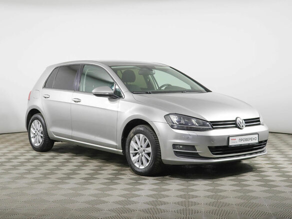 2013 Volkswagen Golf VII, серебристый - вид 2