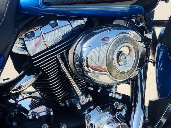 2008 Harley-Davidson Electra Glide, синий, 775000 рублей - вид 6