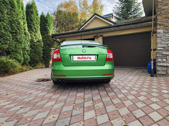 2012 Skoda Octavia RS II Рестайлинг, зелёный, 1770000 рублей - вид 12