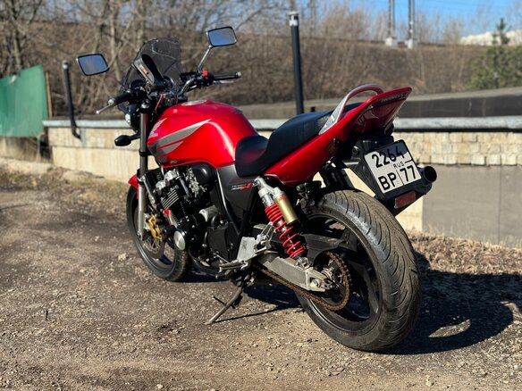 2007 Honda CB 400 Super Four, красный, 420000 рублей - вид 2