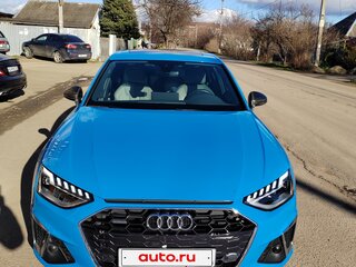 2020 Audi A4 45 TFSI V (B9) Рестайлинг, голубой, 3500000 рублей, вид 2
