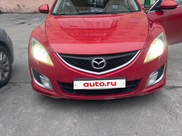 2008 Mazda 6 II (GH), красный, 550000 рублей