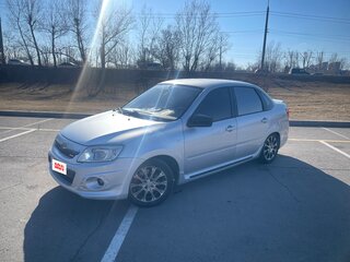 2013 Lada (ВАЗ) Granta I, серебристый, 330000 рублей, вид 3