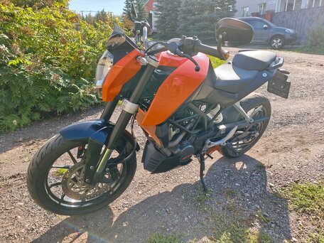 2012 KTM 200 Duke, оранжевый, 209000 рублей, вид 4