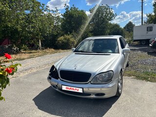 2000 Mercedes-Benz S-Класс 320 IV (W220), серебристый, 360000 рублей, вид 1