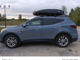 2017 Hyundai Santa Fe III Рестайлинг, голубой, 1900000 рублей, вид 4