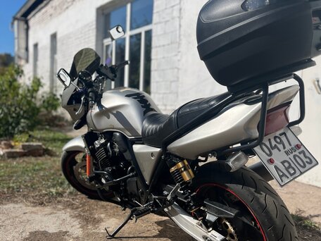 1997 Honda CB 400 Super Four, серебристый, 300000 рублей, вид 4