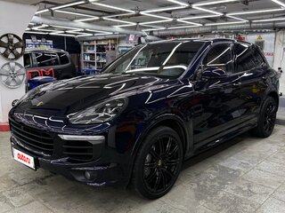 2015 Porsche Cayenne S Diesel II Рестайлинг (958), синий, 5400000 рублей, вид 2
