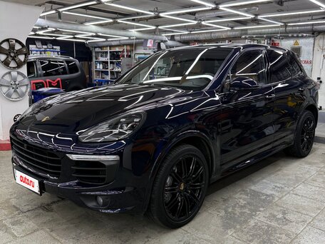 2015 Porsche Cayenne S Diesel II Рестайлинг (958), синий, 5150000 рублей, вид 2