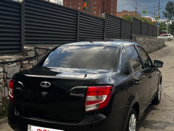 2018 Lada (ВАЗ) Granta I, чёрный, 435000 рублей - вид 4