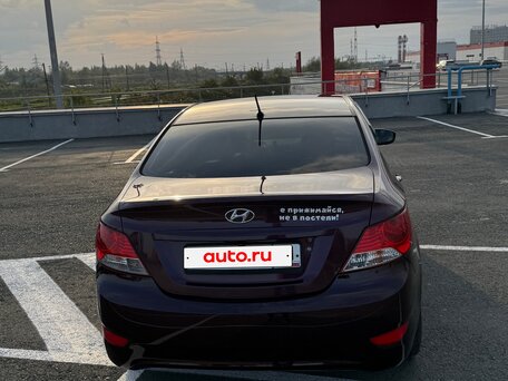2011 Hyundai Solaris I, фиолетовый, 590000 рублей, вид 4