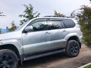 2003 Toyota Land Cruiser Prado 4-speed 120 Series, серебристый, 1700000 рублей, вид 5