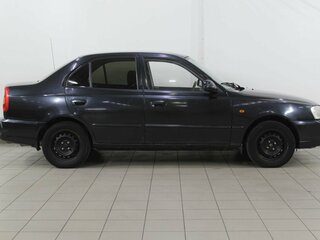 2005 Hyundai Accent ТагАЗ II, чёрный, 395000 рублей, вид 5