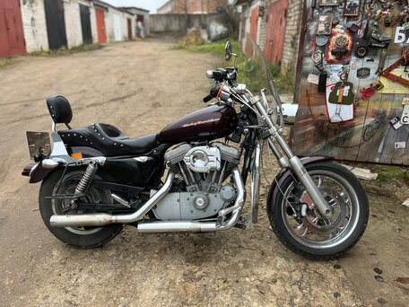 2005 Harley-Davidson Sportster 883, красный, 580000 рублей, вид 2