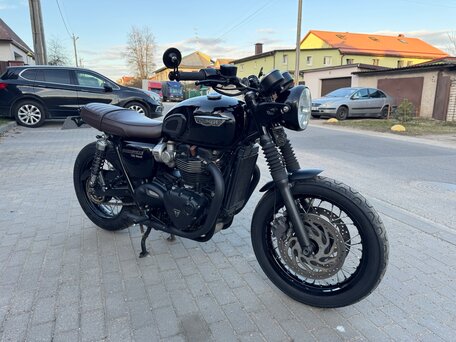 2020 Triumph Bonneville T120, чёрный, 950000 рублей, вид 3