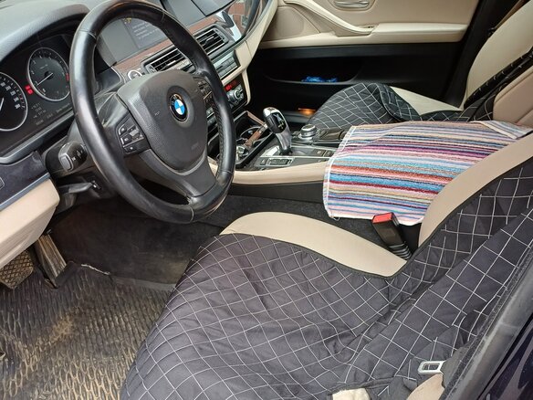 2012 BMW 5 серии 520i VI (F10/F11/F07), синий, 1950000 рублей - вид 4