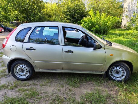 2012 Lada (ВАЗ) Kalina I, бежевый, вид 3