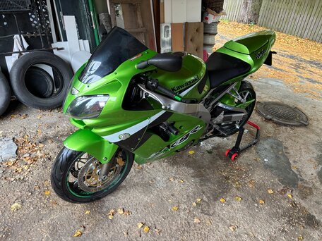 2004 Kawasaki ZX-9R Ninja, зелёный, 430000 рублей, вид 3
