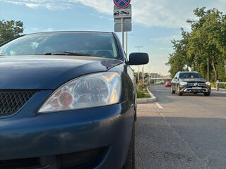 2006 Mitsubishi Lancer IX Рестайлинг, синий, 350000 рублей, вид 2
