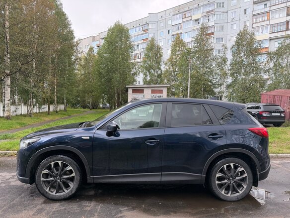 2017 Mazda CX-5 I Рестайлинг, синий, 1790000 рублей - вид 2