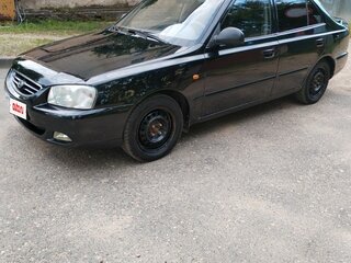 2009 Hyundai Accent ТагАЗ II, чёрный, 315000 рублей, вид 1