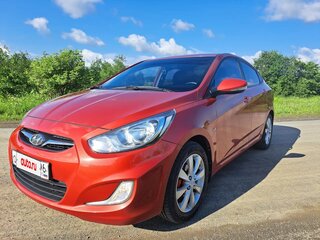 2012 Hyundai Solaris I, красный, 890000 рублей, вид 1
