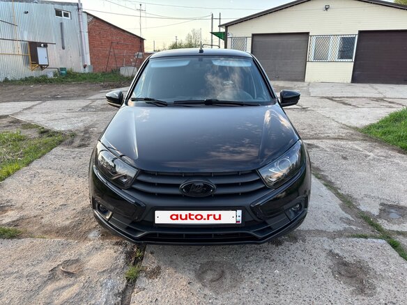 2022 Lada (ВАЗ) Granta I Рестайлинг, чёрный, 730000 рублей - вид 1