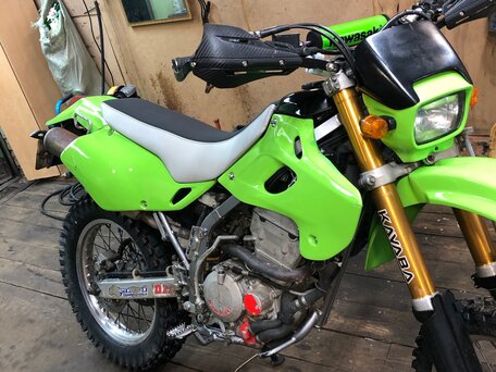 2003 Kawasaki KLX 250, зелёный, 225000 рублей, вид 2