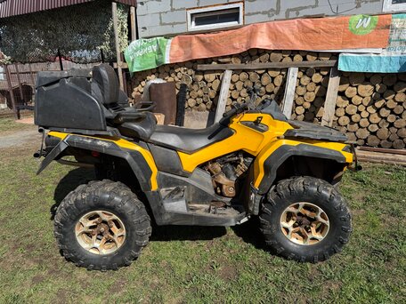 2013 BRP Can-Am Outlander MAX 500, жёлтый, 650000 рублей, вид 3