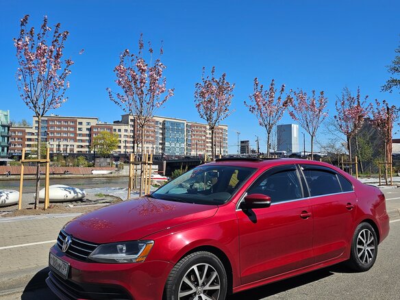 2016 Volkswagen Jetta VI Рестайлинг, красный